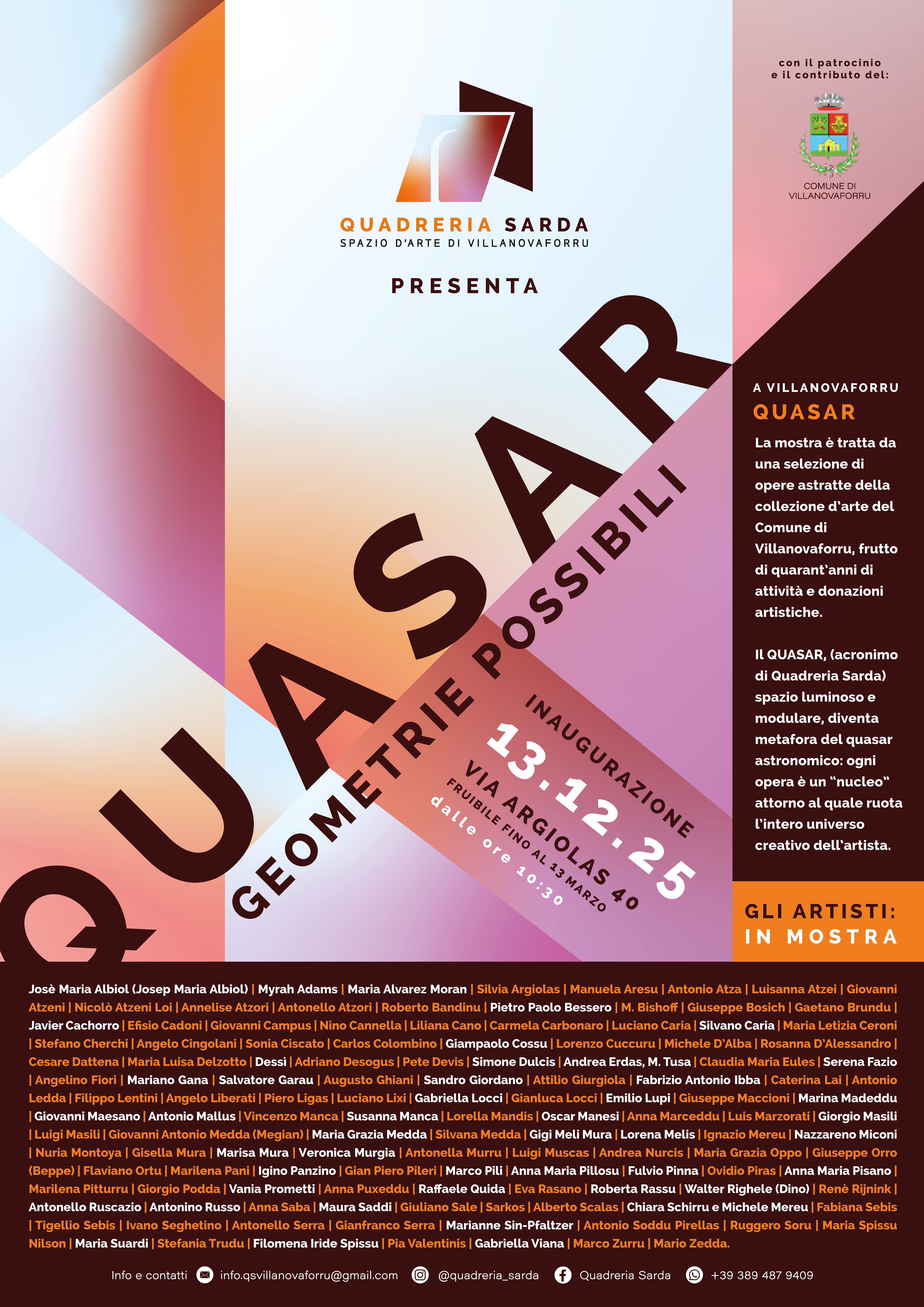 Evento QUASAR - Geometrie Possibili